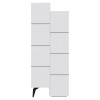 Romane tall Cabinet pakoworld white 62.2x37.4x155.4cm