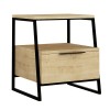 Nightstand Johana pakoworld black-oak 45x40x50cm