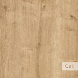 Κομοδίνο Johana pakoworld μαύρο-oak 45x40x50εκ