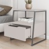 Nightstand Johana pakoworld black-cream 45x40x50cm