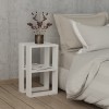 Nightstand Passion pakoworld in white color 34x30x55cm