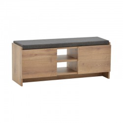 Entrance furniture stool-shoe cabinet Zulla pakoworld 10 pairs sonoma 110x37x46 cm Entrance furniture stool-shoe cabinet Zulla pakoworld 10 pairs sonoma 110x37x46 cm