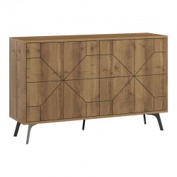 Buffet Dune pakoworld in walnut color 123x35x77.4cm Buffet Dune pakoworld in walnut color 123x35x77.4cm