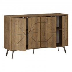 Buffet Dune pakoworld in walnut color 123x35x77.4cm Buffet Dune pakoworld in walnut color 123x35x77.4cm