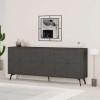 Buffet Dune pakoworld in dark grey color 181x35x77.4cm