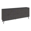 Buffet Dune pakoworld in dark grey color 181x35x77.4cm