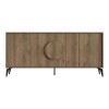 Buffet Gora pakoworld in light walnut color 180x35.6x82cm