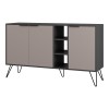 Buffet Clara pakoworld in mocha-anthracite colour 142x35.6x82cm