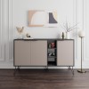 Buffet Clara pakoworld in mocha-anthracite colour 142x35.6x82cm