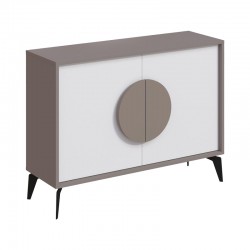 Buffet Gora pakoworld in mocha-white color 110x35.6x82cm Buffet Gora pakoworld in mocha-white color 110x35.6x82cm