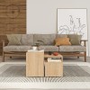 Kantar pakoworld coffee tables set of 3 in natural color 65x30x39cm