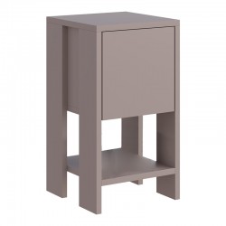 Nightstand Ema pakoworld melamine in light mocha color 30x30x55cm Nightstand Ema pakoworld melamine in light mocha color 30x30x55cm