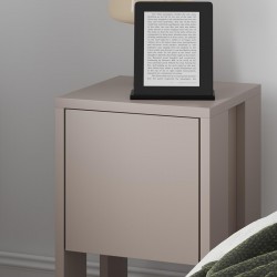 Nightstand Ema pakoworld melamine in light mocha color 30x30x55cm Nightstand Ema pakoworld melamine in light mocha color 30x30x55cm