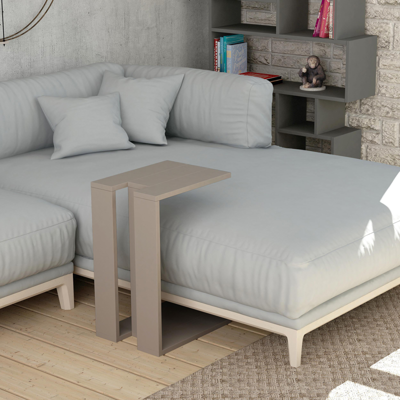 End table Muju pakoworld in mocha color 40x30x57cm