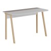 Malia pakoworld study desk in white-natural-mocha color 120x60.5x75cm