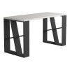Working table Honey pakoworld in white-dark grey color 137x60x75cm
