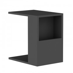 Side table Zane pakoworld in anthracite color 40x30x50cm Side table Zane pakoworld in anthracite color 40x30x50cm