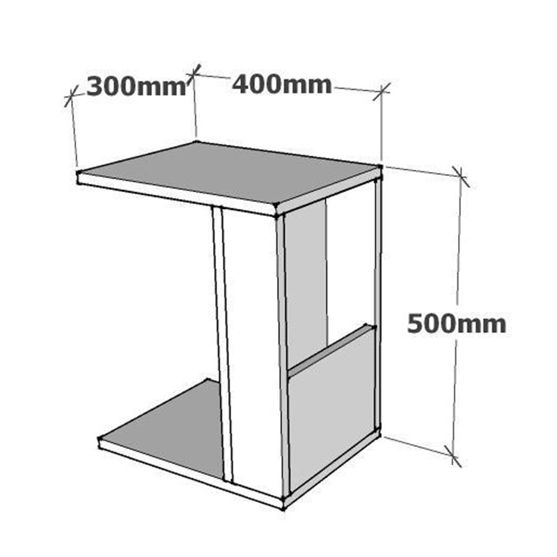 Side table Zane pakoworld in anthracite color 40x30x50cm Side table Zane pakoworld in anthracite color 40x30x50cm