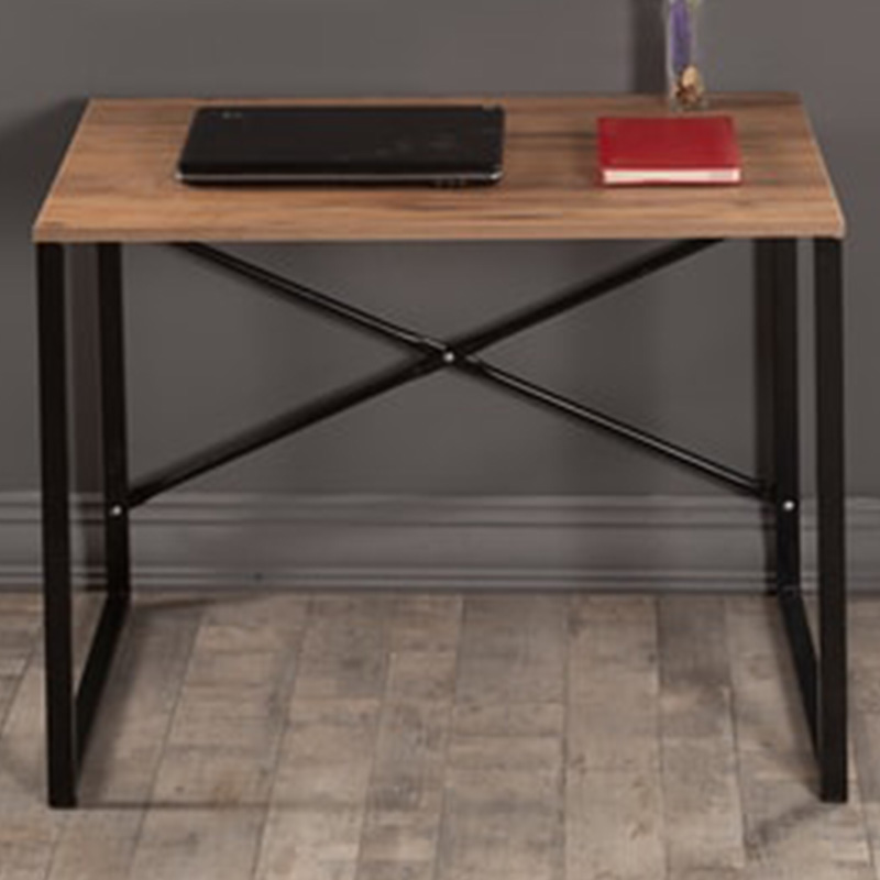 Office desk Zayn pakoworld in black-walnut color 90x60x70εcm Office desk Zayn pakoworld in black-walnut color 90x60x70εcm