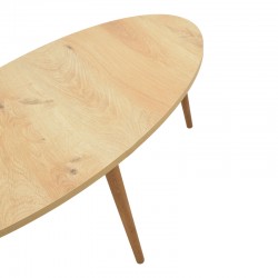 Coffee table Barton pakoworld sonoma-brown 90x45x40cm