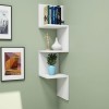 Corner wall shelf Insta pakoworld white 25x25x105,5cm