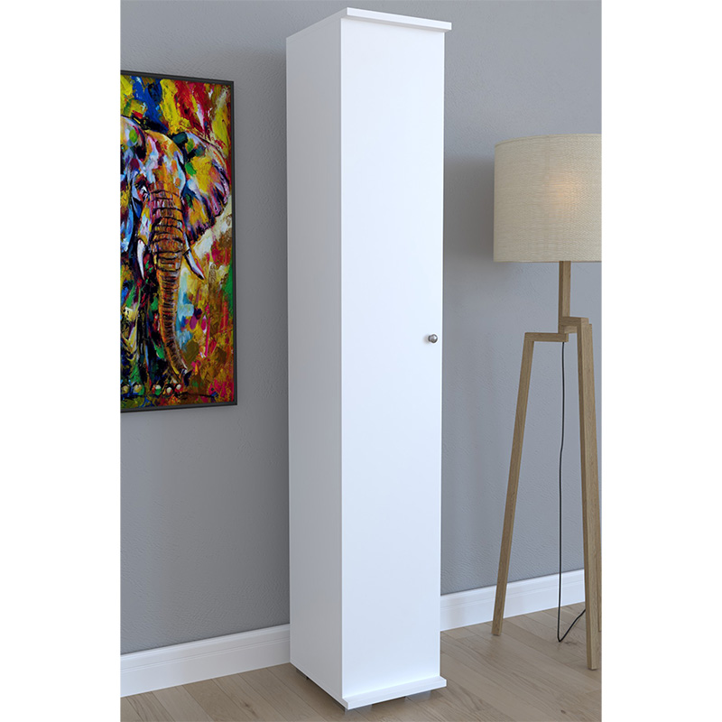 Cabinet Juan pakoworld white 30x35x177cm Cabinet Juan pakoworld white 30x35x177cm