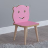 Jerry pakoworld children's chair pink-natural 30x30x52cm