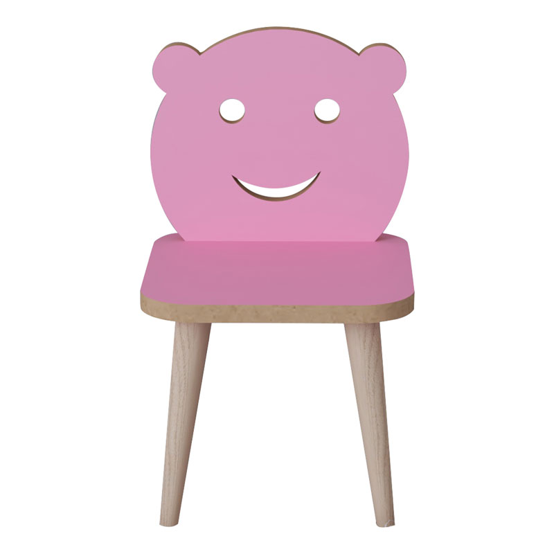 Jerry pakoworld children's chair pink-natural 30x30x52cm