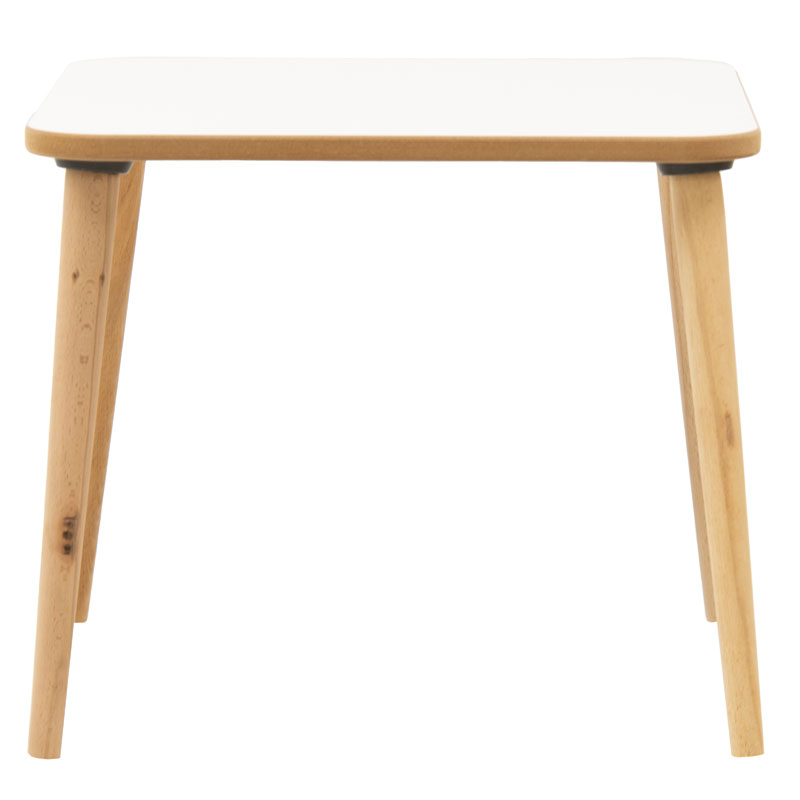 Jerry pakoworld children\'s table white-natural 50x50x43cm Jerry pakoworld children\'s table white-natural 50x50x43cm