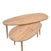 Monty pakoworld melamine natural coffee table 116x46x46cm