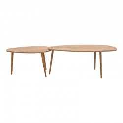 Monty pakoworld melamine walnut coffee table 116x46x46cm Monty pakoworld melamine walnut coffee table 116x46x46cm