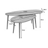 Monty pakoworld melamine natural coffee table 116x46x46cm