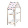 T. Montessori shelf Zoilen pakoworld white-pink mdf 50x30x80cm