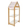 T. Montessori shelf Zoilen I pakoworld white-natural-pink mdf 50x30x100cm