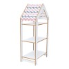 T. Montessori shelf Zoilen I pakoworld white-pink mdf 50x30x100cm