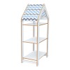 T. Montessori shelf Zoilen I pakoworld white-blue mdf 50x30x100cm