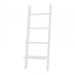 Serjiane pakoworld white melamine floor shelf 56x30x150cm Serjiane pakoworld white melamine floor shelf 56x30x150cm