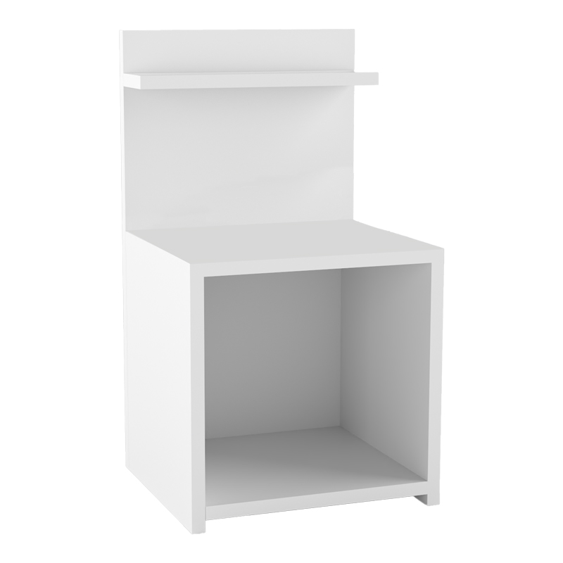 Kassito pakoworld melamine bedside table in white shade 35x32x63cm Kassito pakoworld melamine bedside table in white shade 35x32x63cm