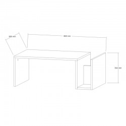 Poko pakoworld coffee table in dark walnut 86.8x50x32.4cm Poko pakoworld coffee table in dark walnut 86.8x50x32.4cm