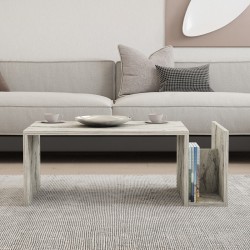 Poko pakoworld coffee table in white-grey marble color 86.8x50x32.4cm Poko pakoworld coffee table in white-grey marble color 86.8x50x32.4cm