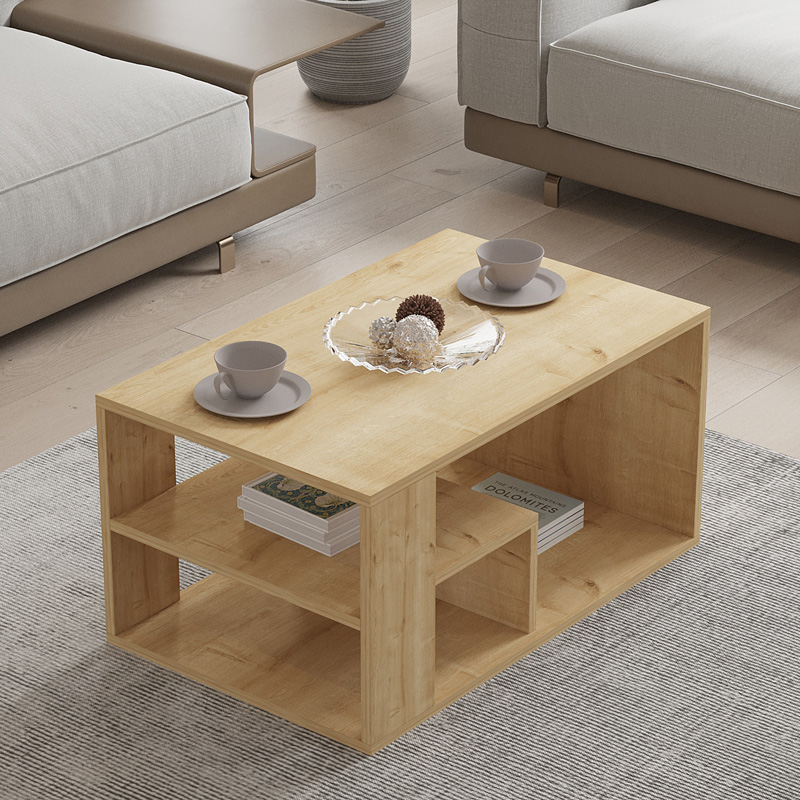 Sobu pakoworld coffee table in oak shade 80x50x40cm Sobu pakoworld coffee table in oak shade 80x50x40cm