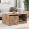 Τραπέζι σαλονιού Narli pakoworld σε sonoma απόχρωση 90x60x45εκ