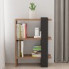 Maverick pakoworld bookcase in sonoma-anthracite shade 51.8x25x70cm
