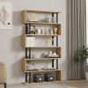 Ziza pakoworld bookcase in oak shade 90x22x162.6cm