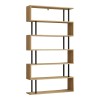 Ziza pakoworld bookcase in oak shade 90x22x162.6cm