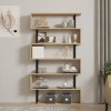 Ziza pakoworld bookcase in oak shade 90x22x162.6cm