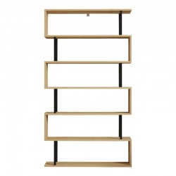 Ziza pakoworld bookcase in oak shade 90x22x162.6cm Ziza pakoworld bookcase in oak shade 90x22x162.6cm
