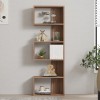 Cascade pakoworld bookcase in sonoma shade 51.8x22x150cm
