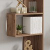 Cascade pakoworld bookcase in sonoma shade 51.8x22x150cm