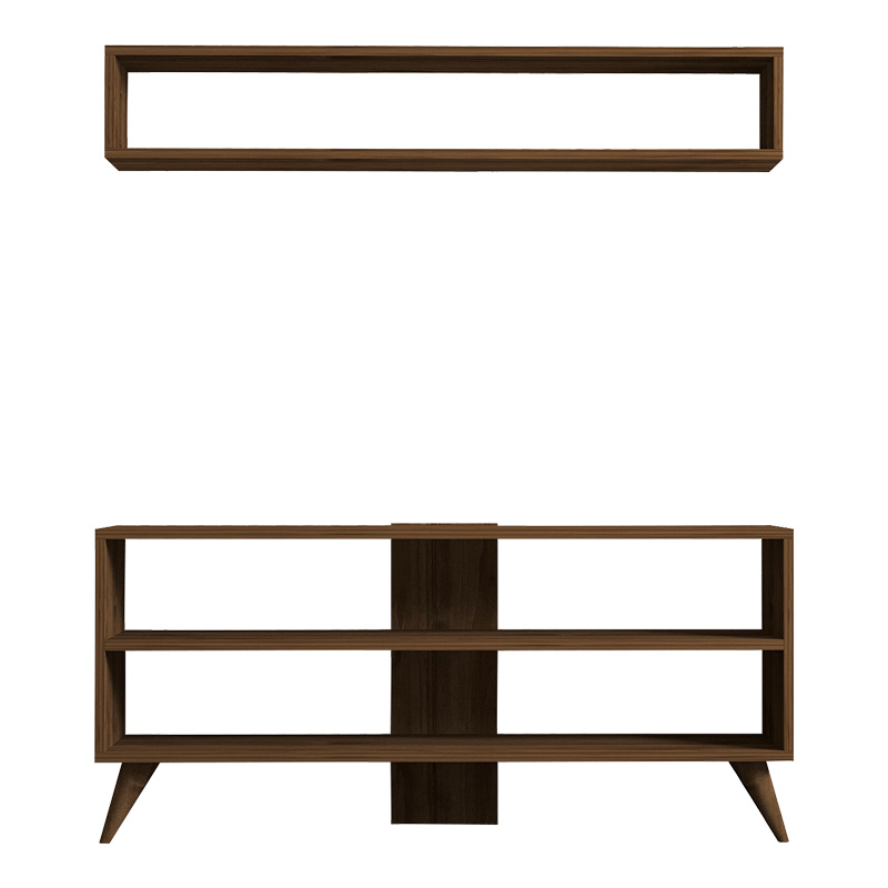 Prestige pakoworld living room set in walnut 120x29.6x50cm Prestige pakoworld living room set in walnut 120x29.6x50cm